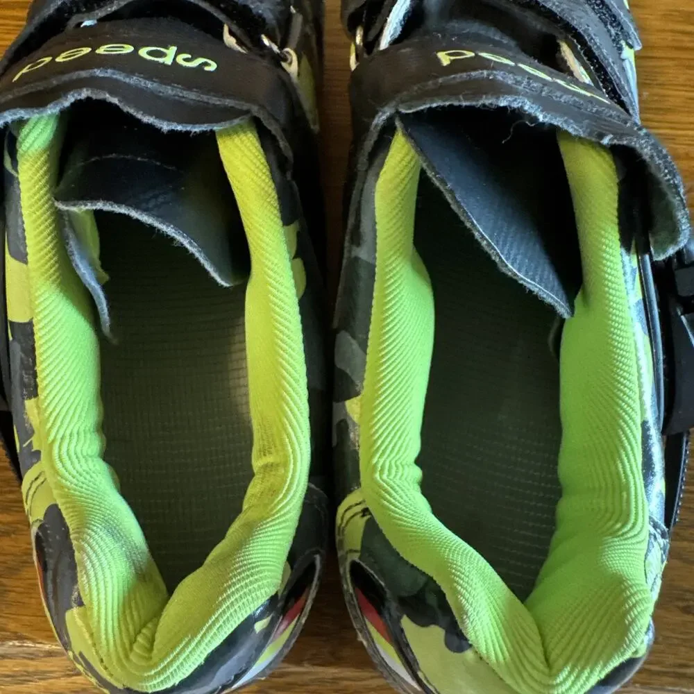 SAK1TAMA Speed Bike Shoes Camouflage Green Size 42